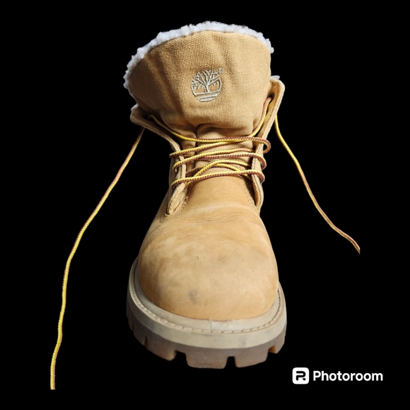 Timberland Lined Sherpa Roll Down Boots Waterproof - Picture 3 of 8
